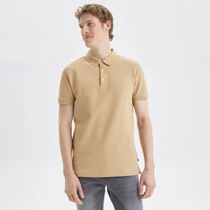 Nautıca Erkek Bej Slım Fıt Kısa Kollu Polo K35052T.2SA