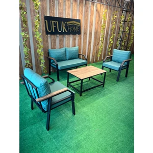 Ufuk Home Kavacık 2 1 1 Sehpalı Bahçe Takımı, Balkon Mobilyası, Bahçe Masa Takımı, Balkon Takımı, Çay Seti