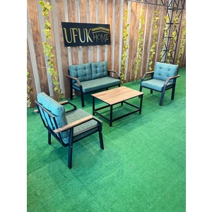 Ufuk Home Kavacık 2 1 1 Sehpalı Bahçe Takımı, Balkon Mobilyası, Bahçe Masa Takımı, Balkon Takımı, Çay Seti