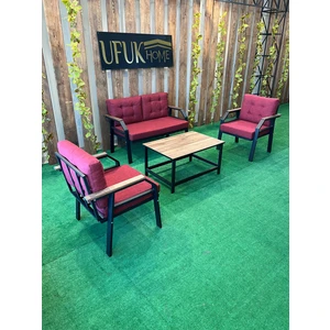 Ufuk Home Kavacık 2 1 1 Sehpalı Bahçe Takımı, Balkon Mobilyası, Bahçe Masa Takımı, Balkon Takımı, Çay Seti