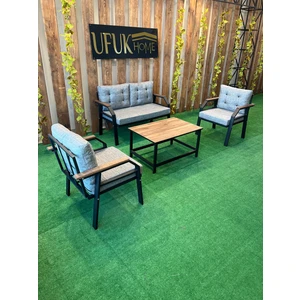 Ufuk Home Kavacık 2 1 1 Sehpalı Bahçe Takımı, Balkon Mobilyası, Bahçe Masa Takımı, Balkon Takımı, Çay Seti
