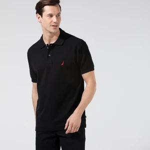Nautıca Erkek Siyah Classic Fıt Kısa Kollu Polo K35000T.0TB