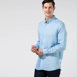 Nautıca Erkek Mavi Classic Fıt Uzun Kollu Gömlek W35101T.4NN