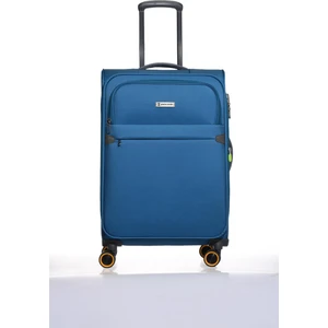 Pierre Cardin 3'lü Valiz Seti Lüx Kumaş Valiz Mavi 04pc6000