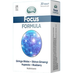 Nbl Focus Formula Bitki Ekstresi, Vitamin ve Balık Yağı İçeren Takviye Edici Gıda