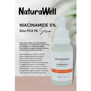 Niacinamide 5% Zinc PCA 1% Serum Cilt Elastikiyetini Artırır 30 ml