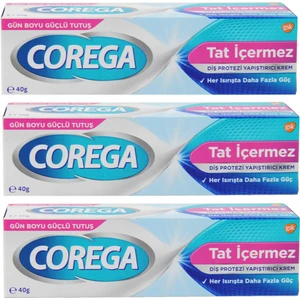 Süper Protez Yapıştırıcı Tatsız Krem 40 gr 3 Adet