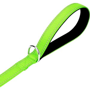 Dayanıklı Köpek Gezdirme Tasması/kayışı 2X120CM Neon Yeşil / Neon Green