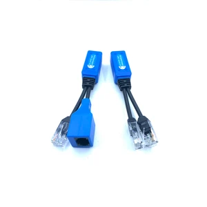Deste Elektronik Escam 2 Adet/1 Çift RJ45 Splitter Birleştirici Upoe Kablo Kiti