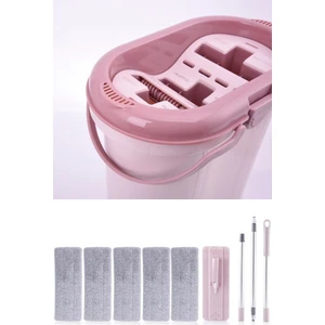Trio 3 Bölmeli Tablet Mop Temizlik Seti 14 lt  + 4 Adet Yedek Mikrofiber Bez