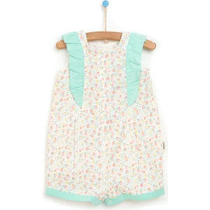 Colorful World Çiçekli Fırfırlı Barbatöz Kız Bebek
