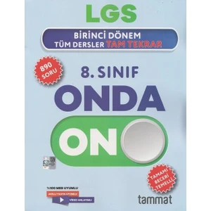 Tammat Yayınları Tammat Yayıncılık 8. Sınıf Lgs 1. Dönem Onda On Tüm Dersler Tam Tekrar