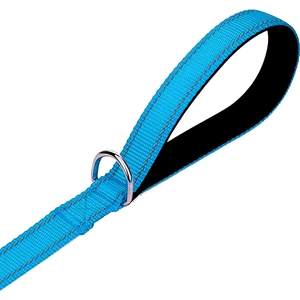 Dayanıklı Köpek Gezdirme Tasması/kayışı 2X120CM Turkuaz / Neon Blue