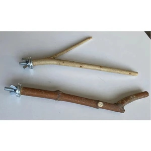 İstanbul Kafes 2 Adet Fırınlanmış Doğal Ağaç Tünek - Kuş Tüneği (Istanbul Kafes Marka)  (2'li Paket)