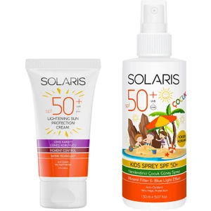 Güneş Kremi Leke Karşıtı Spf 50+ (50 Ml) ve Çocuk Güneş Kremi Sprey Spf 50+ Yüksek Koruma (150 Ml)