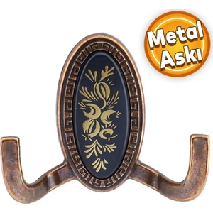 Palmira Duvar Vestiyer Askısı Metal Dolap Elbise Havlu Askılığı Antik Bakır Askı askılık