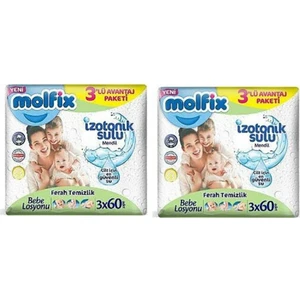 Molfıx Islak Mendil 2 Adet 3x60