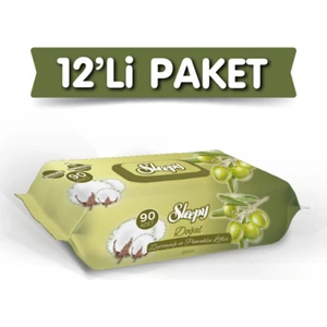 Zeytinyağlı Islak Havlu 12x90'lı