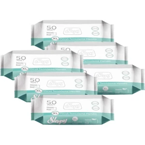 Vücut Temizleme Mendili 50'li x 6 Adet