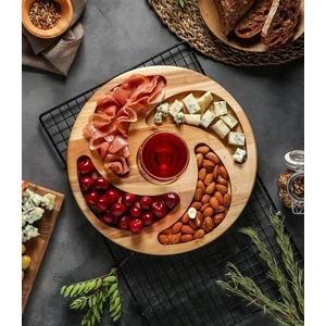 Arel Dekor Kuruyemiş Sunum Tabağı Ahşap