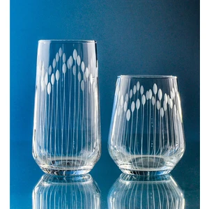 Kazaan 12 Parça Su ve Meşrubat Kesme Bardak Seti Vega Desenli