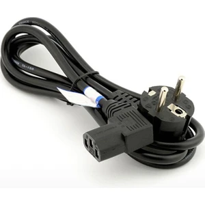 Power  Kablosu 90 Derece L Power Kablo 3x0.75 mm Kanlo 3metre