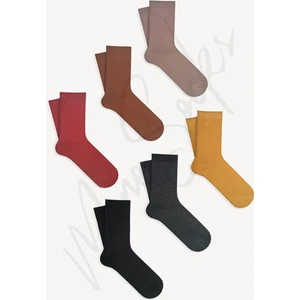 Mono Socks 6'lı Pamuklu Kalın Kışlık Havlu Çorap