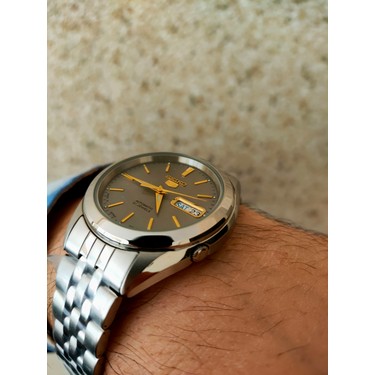 SEIKO 5　グレー ゴールド　自動巻き メンズ SNKL19J1 海外モデル Seiko 5 SEIKO セイコー 腕時計 メンズ 海外モデル MADE IN JAPAN