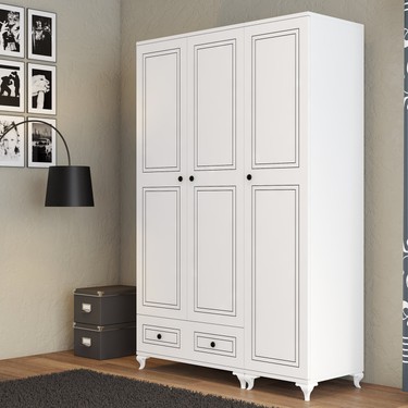 Moxen Mobilya Dbc1 Çekmeceli 3 Kapılı Dolap Fiyatı