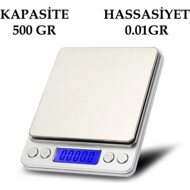 Xnews Dijital Hassas Terazi Tartı 500 Gr./0.01 Gr.