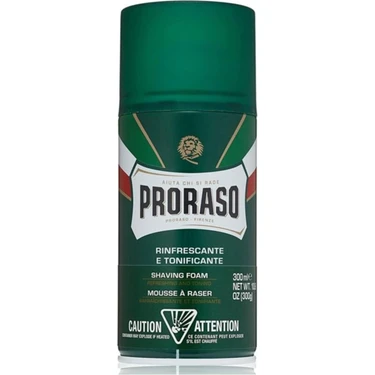 Proraso Okaliptus Yağı ve Mentol Tıraş Köpüğü 300 ml Hassas Cilt Dostu Özelliklerle Cinsiyet