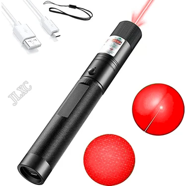 Leyan Creation Güçlü Kırmızı Yeşil Laser Flashlight Pointer 10000M 5mw Laser 303 Göz Fokus