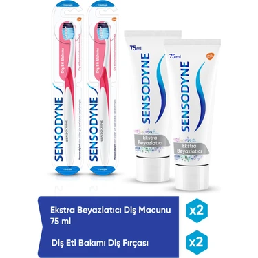 Sensodyne Ekstra + Diş Eti Bakımı Diş Fırçası x 2