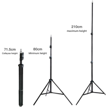 Jmary Mt-75 Tripod 3 Kademeli Yükseklik Ayarlı Katlanabilir Kompakt Tasarım 210