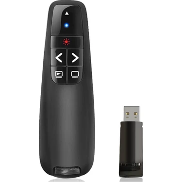 Gaman R400 Lazer Sunum Kumandası 2.4 Ghz USB + 2 Adet Pil