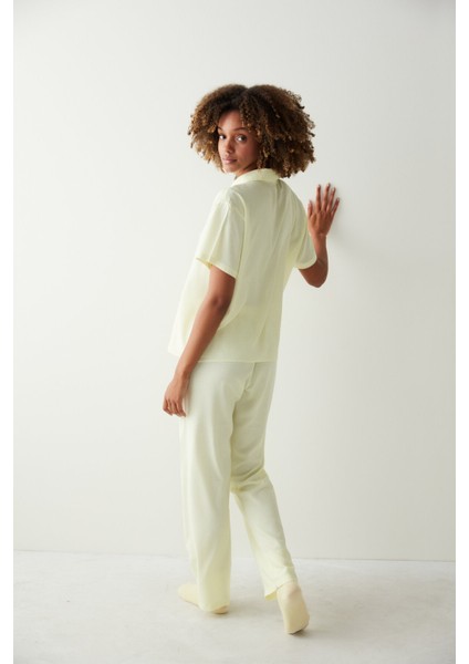 Cıtron Chloe Gömlek Pantolon Pijama Takımı