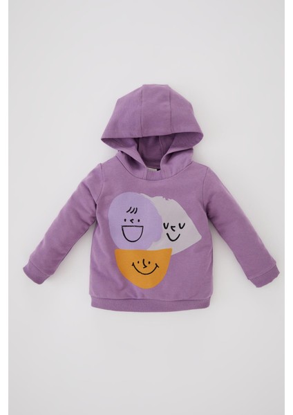 Erkek Bebek İçi Yumuşak Tüylü Sweatshirt Z3797A222WN