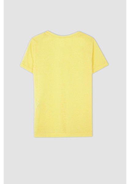 Regular Fit V Yaka Kısa Kollu Tişört Z0402AZ22HS