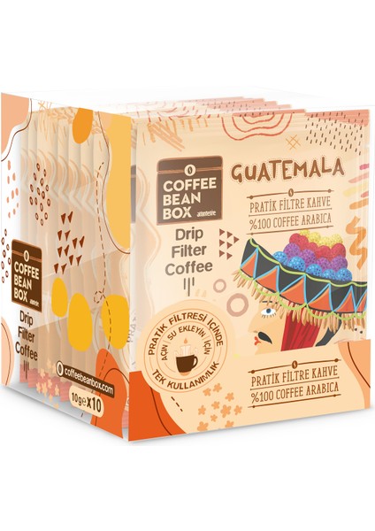 Guatemala Pratik Filtre Kahve 10 gr - 10'lu Kutu