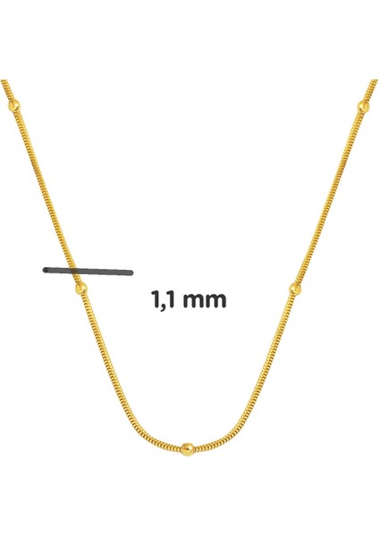 14 Ayar Italyan Altın Zincir Kolye 45 Cm. indirimleri