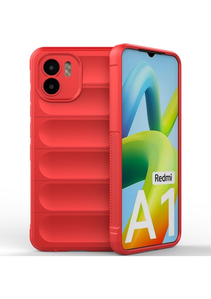 Xiaomi Redmi A1 Için Kaymaz Silikon Telefon Kılıfı - Kırmızı (Yurt Dışından) modelleri