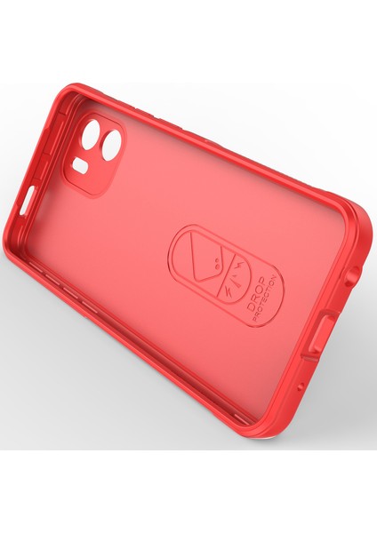 Xiaomi Redmi A1 Için Kaymaz Silikon Telefon Kılıfı - Kırmızı (Yurt Dışından) indirimleri