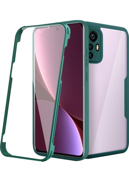 Xiaomi 12 / 12X Için Yumuşak Tpu Ekran Koruyucu Telefon Kılıfı - Yeşil (Yurt Dışından)