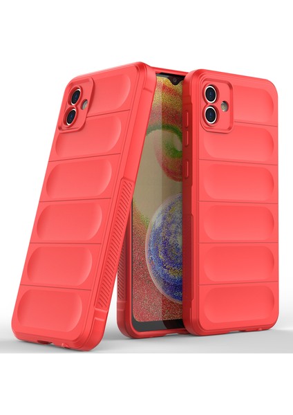 Samsung Galaxy A04 4g Için Kaymaz Silikon Telefon Kılıfı - Kırmızı (Yurt Dışından)