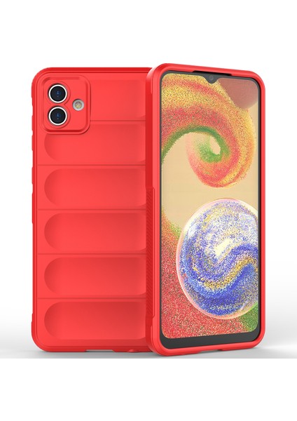 Samsung Galaxy A04 4g Için Kaymaz Silikon Telefon Kılıfı - Kırmızı (Yurt Dışından) modelleri