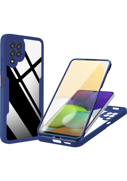 Samsung Galaxy A22 4g Için Yumuşak Tpu Ekran Koruyucu Telefon Kılıfı - Mavi (Yurt Dışından)