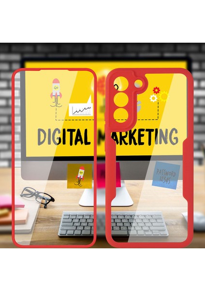 Samsung Galaxy S22 5g Için Yumuşak Tpu Ekran Koruyucu Telefon Kılıfı - Pembe (Yurt Dışından) fırsatları