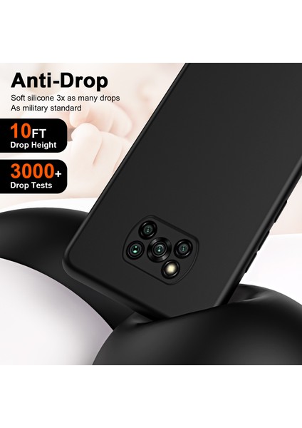 Xiaomi Poco X3 Nfc / X3 Pro Için Ince Likit Silikon Yumuşak Telefon Kılıfı - Mavi (Yurt Dışından)