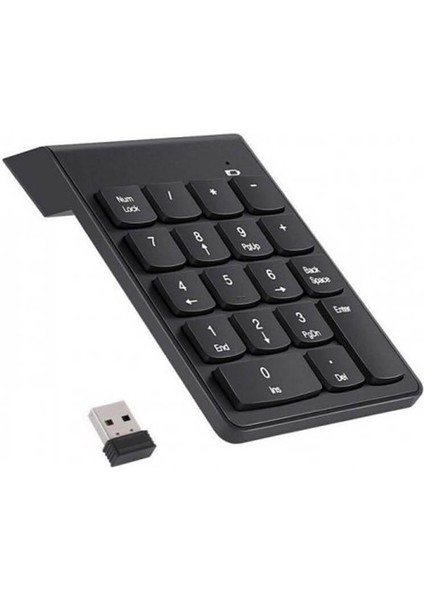 Mini Kablosuz Wireless 2.4 Ghz USB Numerik Klavye Numpad Keypad Sayısal Tuş Takımı