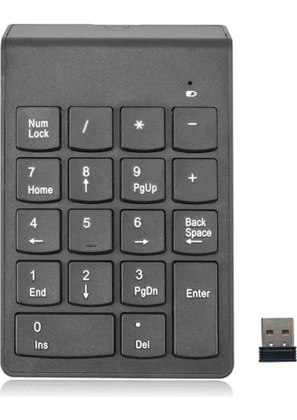 Mini Kablosuz Wireless 2.4 Ghz USB Numerik Klavye Numpad Keypad Sayısal Tuş Takımı